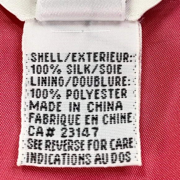 Talbots Pure Silk Faux Wrap Skirt 12 Petite Pink VTG 90s Hawaiian - Picture 14 of 16